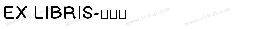 EX LIBRIS字体转换